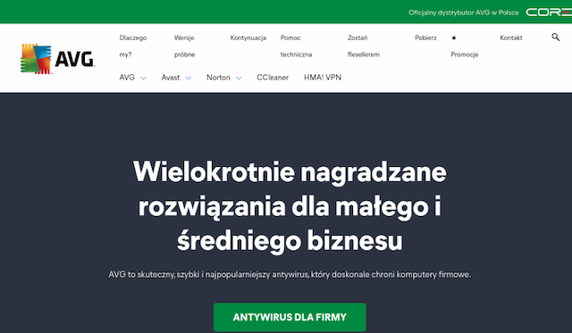 AVG website preview
