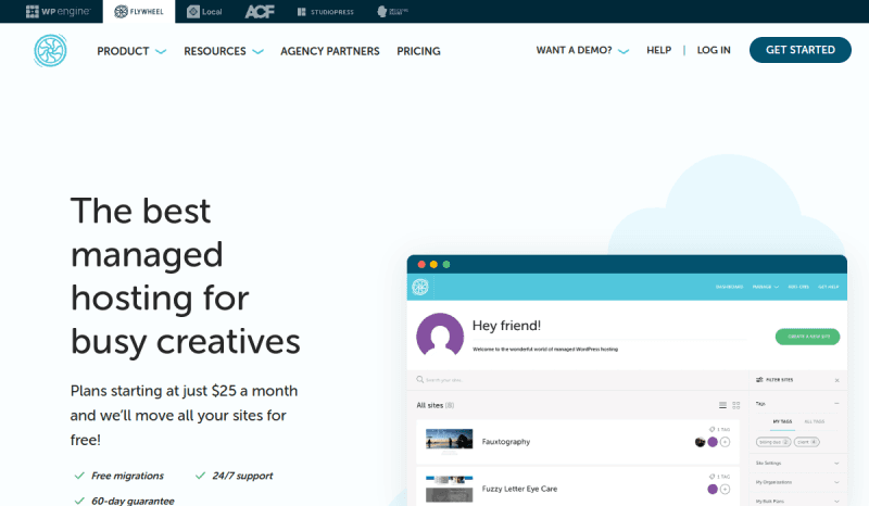 Flywheel website preview
