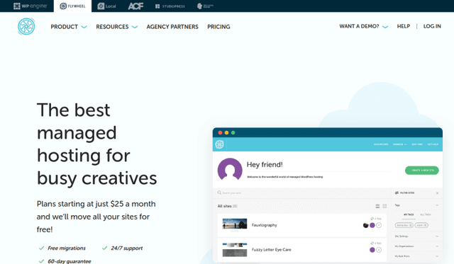 Flywheel website preview