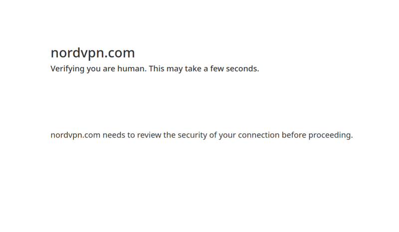 NordVPN website preview