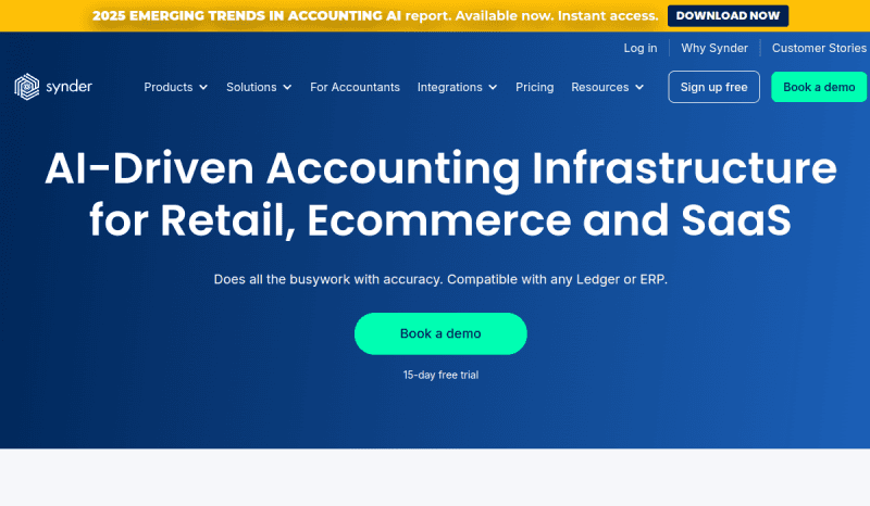 Synder website preview