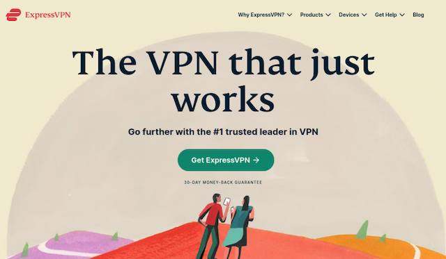 ExpressVPN website preview